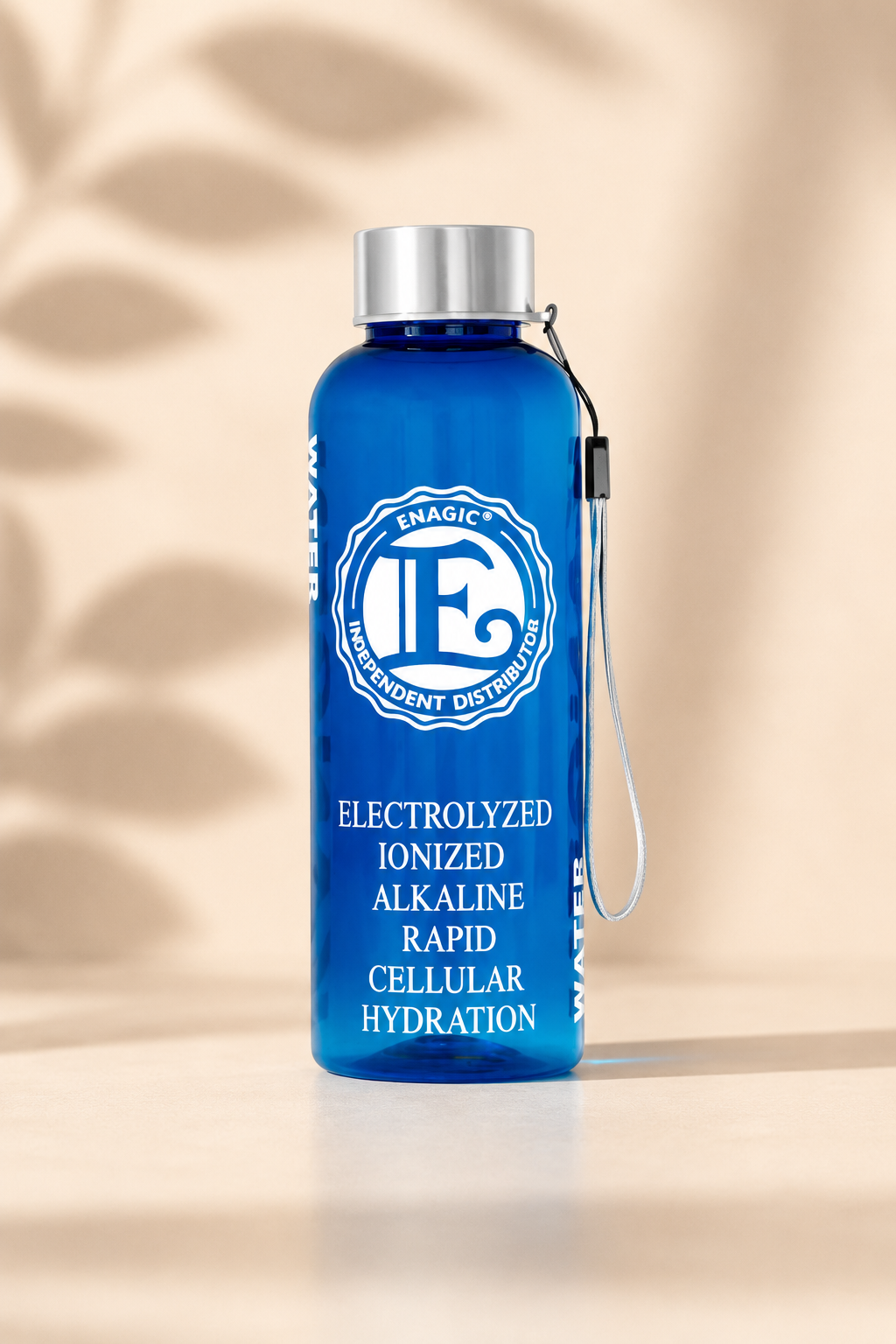 Pack de 3 botellas azules de tritán Kangen, 500 ml