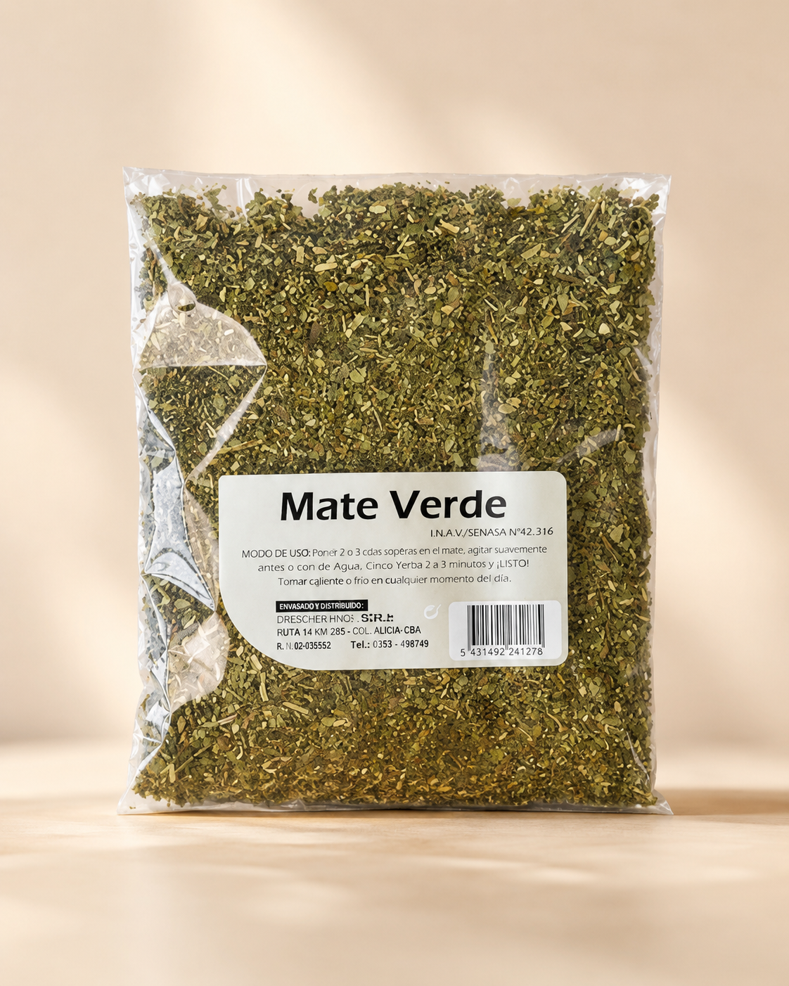 Bolsa de mate verde, 50 g