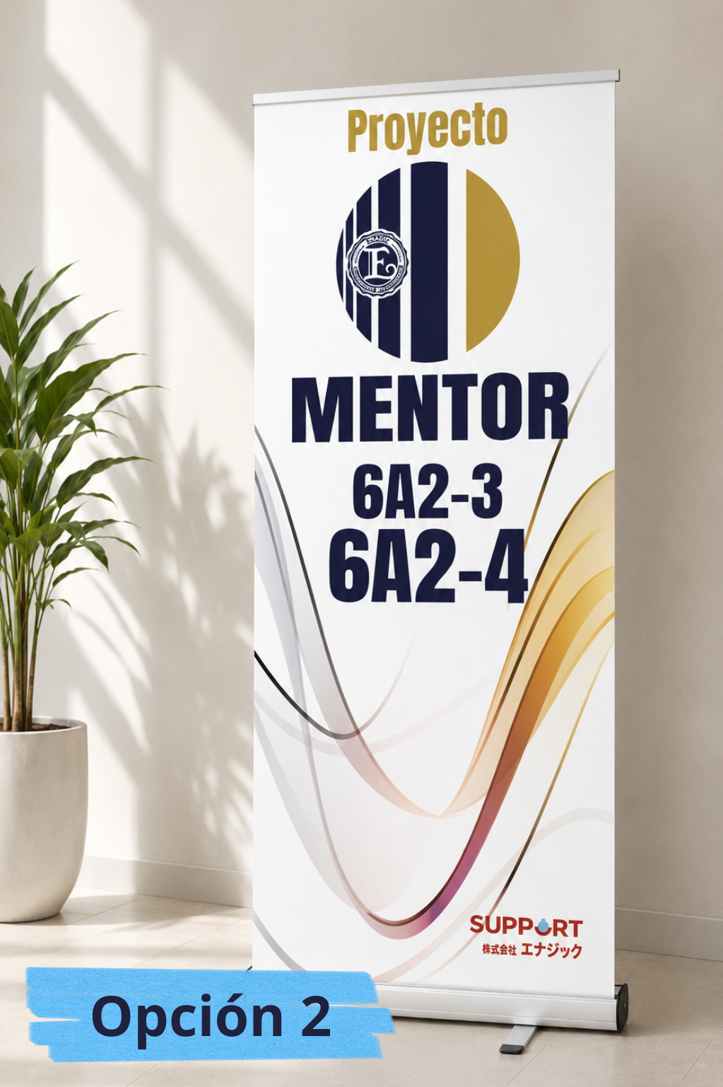 Banner roll up Agua Kangen, diferentes modelos