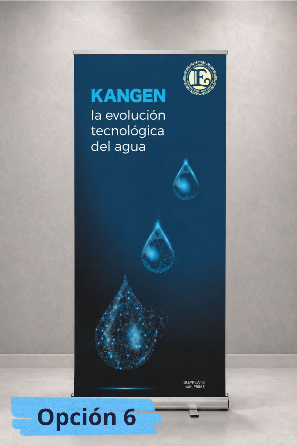 Banner roll up Agua Kangen, diferentes modelos