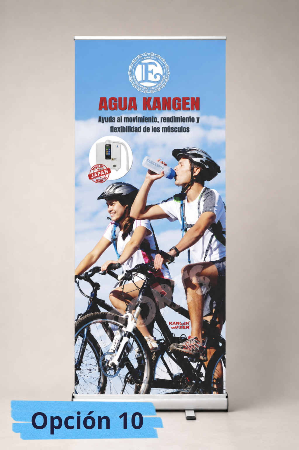 Banner roll up Agua Kangen, diferentes modelos