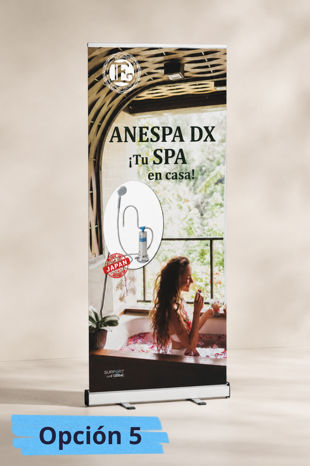 Banner roll up Agua Kangen, diferentes modelos